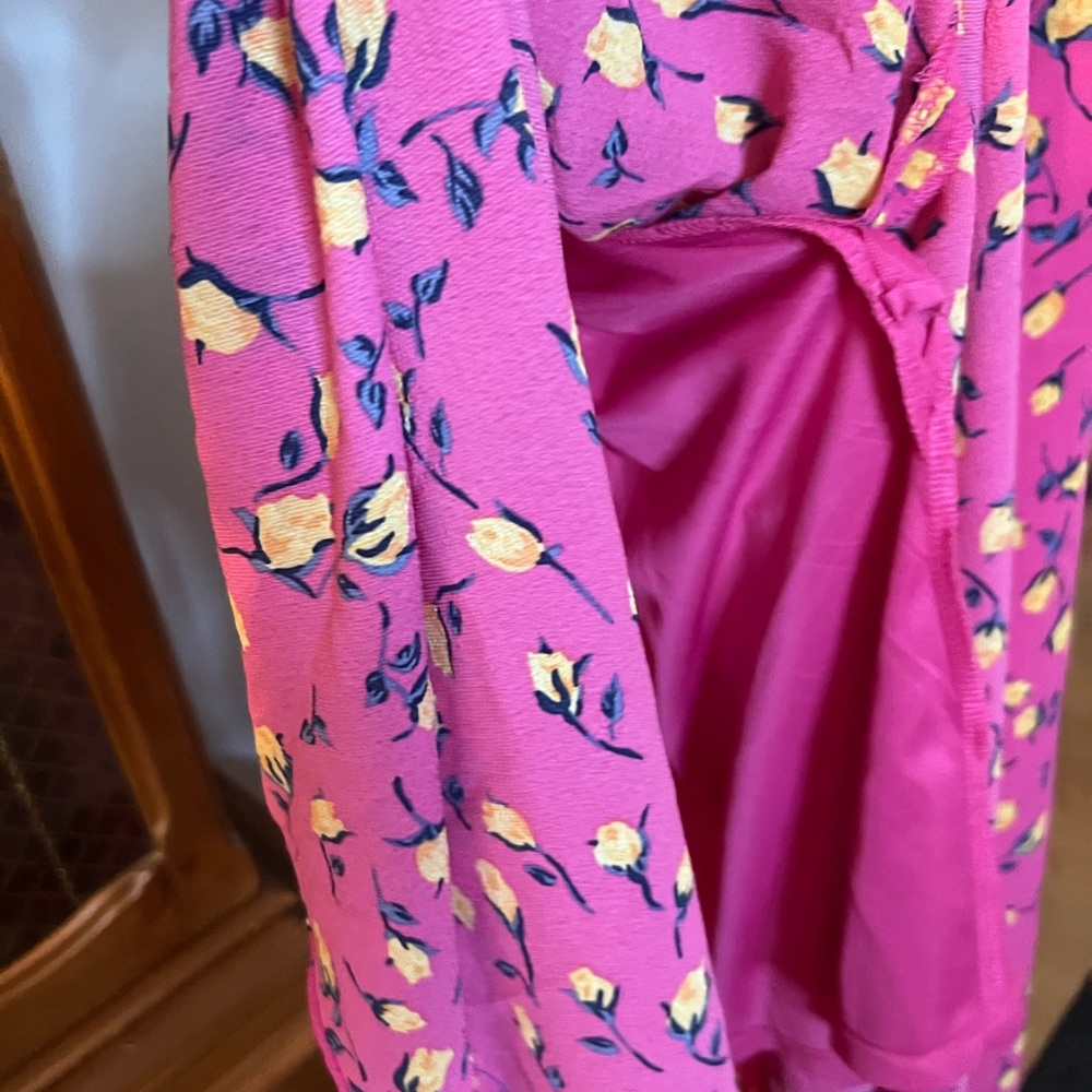 Betsey Johnson Pink Dress with Yellow Floral Design - Picture 5 of 6